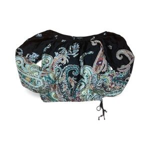 Karen Kane paisley off the shoulder top